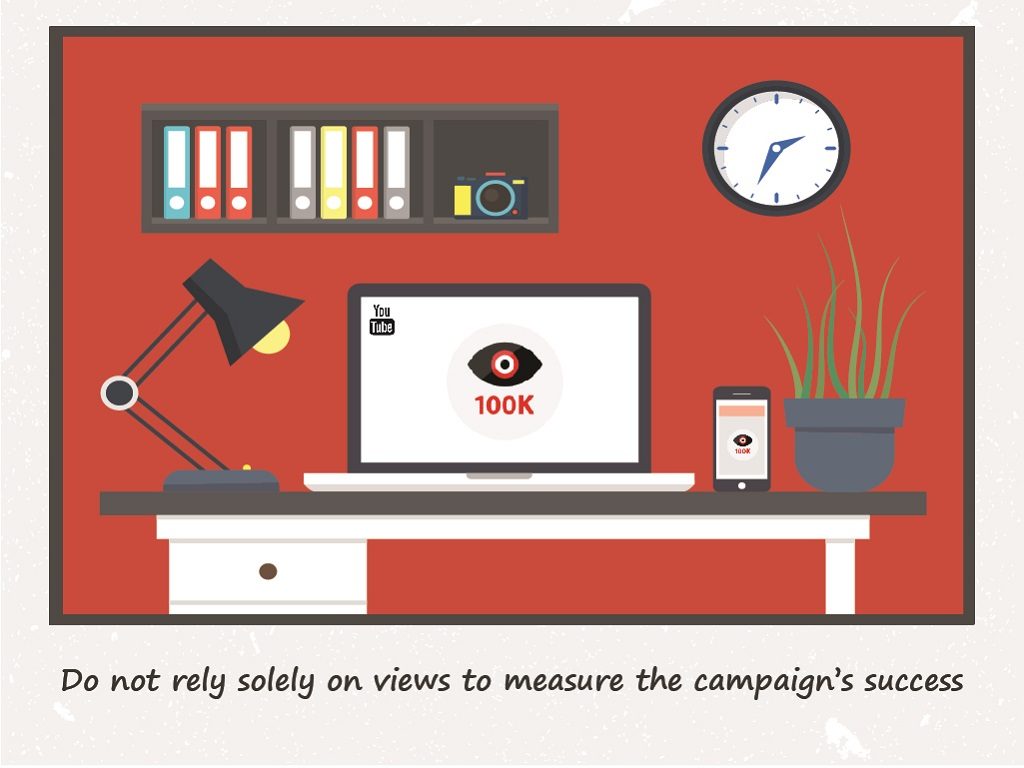 Do not rely solely on views to measure the campaign’s success